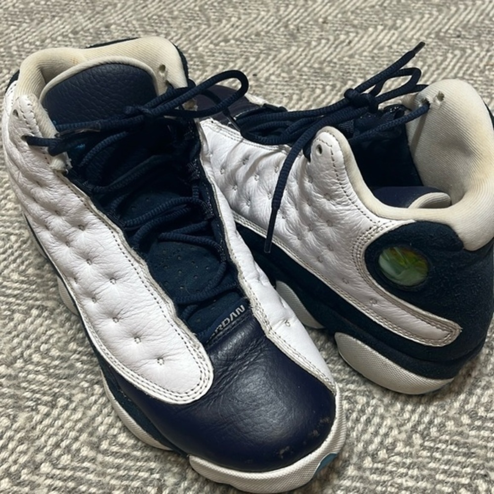 Nike‎ Air Jordan Obsidian Retro youth size 7  navy blue and white high top